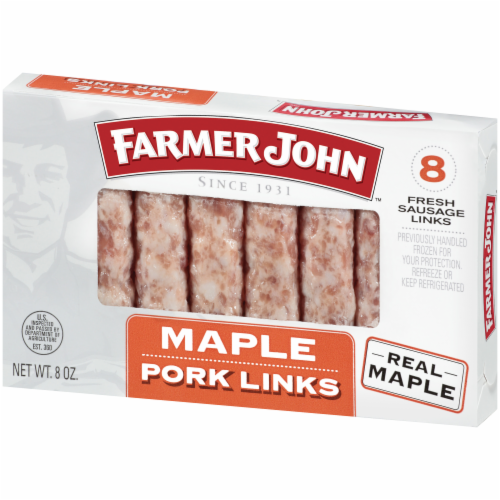 Farmer John Maple Pork Sausage Links Perspective: right