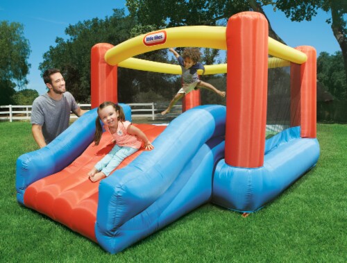 Little tikes bouncy sales castle with slide