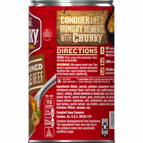 Campbell's® Chunky® Old Fashioned Vegetable Beef Soup Perspective: right