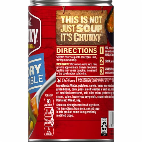 Campbell's® Chunky® Savory Vegetable Soup Perspective: right