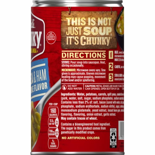 Campbell's® Chunky® Split Pea & Ham Soup Perspective: right