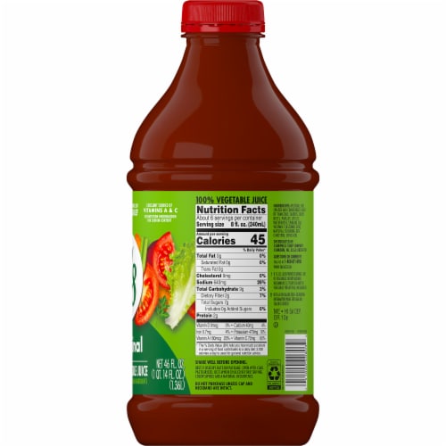 V8 Original 100% Vegetable Juice Perspective: right