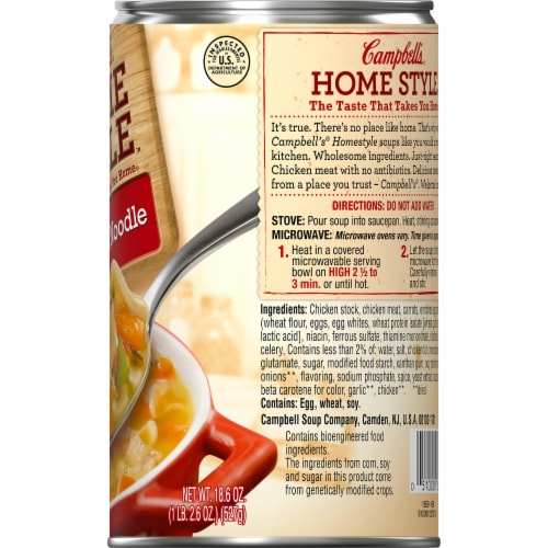 Campbell’s Homestyle Soup Chicken Noodle Soup Perspective: right