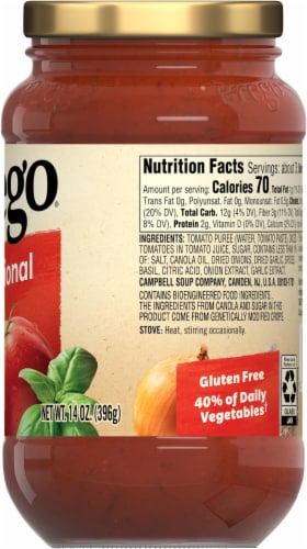 Prego® Traditional Pasta Sauce Perspective: right