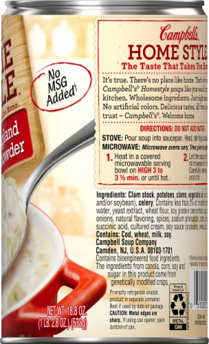 Campbell's® Homestyle™ New England Clam Chowder Perspective: right