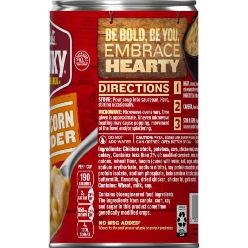 Campbell’s® Chunky Chicken Corn Chowder Soup Perspective: right