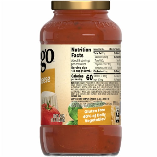 Prego® Three Cheese Pasta Sauce, 24 oz - Kroger