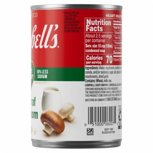 Campbell's® Condensed Healthy Request® Cream of Mushroom Soup Perspective: right