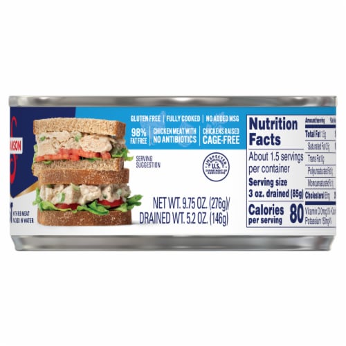Swanson® Premium White Chunk Chicken Brest with Rib Meat Perspective: right