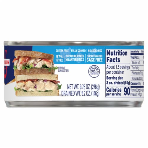Swanson® Chunk Chicken White and Dark Perspective: right