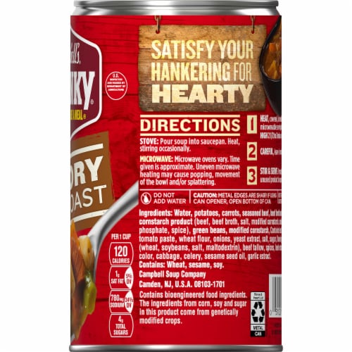 Campbell's® Chunky® Savory Pot Roast Soup Perspective: right
