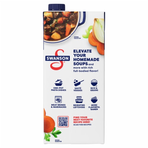 Swanson® 100% Natural Beef Broth Perspective: right