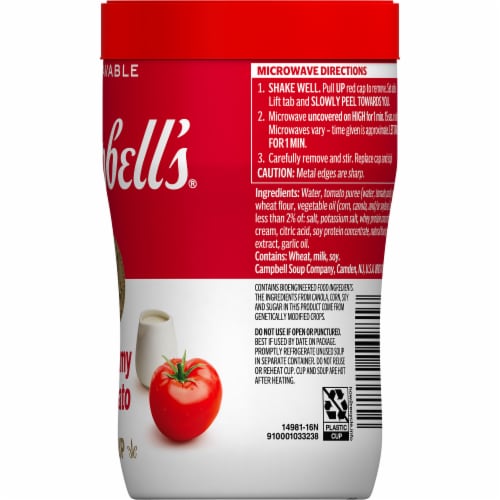 Campbell’s® Soup on the Go Creamy Tomato Soup Perspective: right