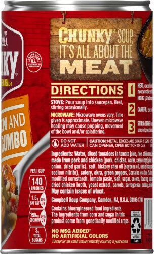 Campbell's® Chunky® Grilled Chicken & Sausage Gumbo Soup Perspective: right
