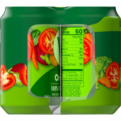 V8 Original 100% Vegetable Juice Perspective: right