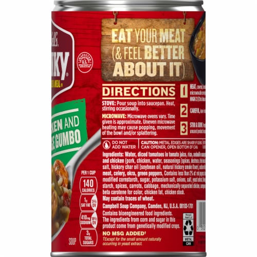 Campbell’s® Chunky® Soup Healthy Request Chicken and Sausage Gumbo Perspective: right