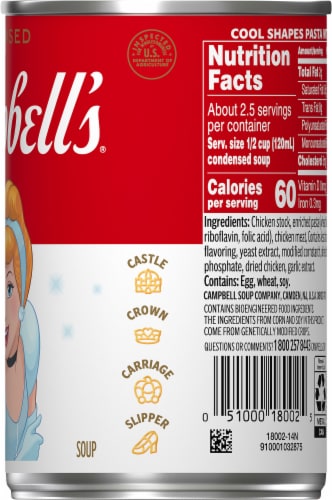 Campbell's® Condensed Kids Soup Disney Princess Cool Shapes Pasta With Chicken in Broth Perspective: right