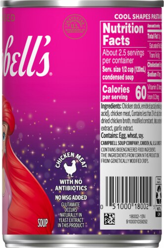 Campbell's® Condensed Kids Soup Disney Princess Cool Shapes Pasta With Chicken in Broth Perspective: right