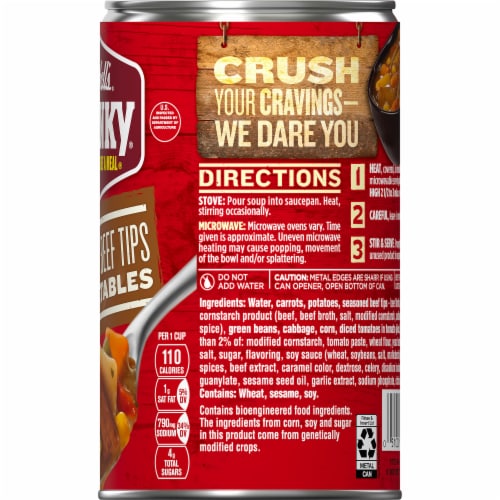Campbell's Chunky Roast Beef Tips With Vegetables Soup Perspective: right