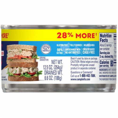 Swanson® Premium White Chunk Chicken Breast Perspective: right
