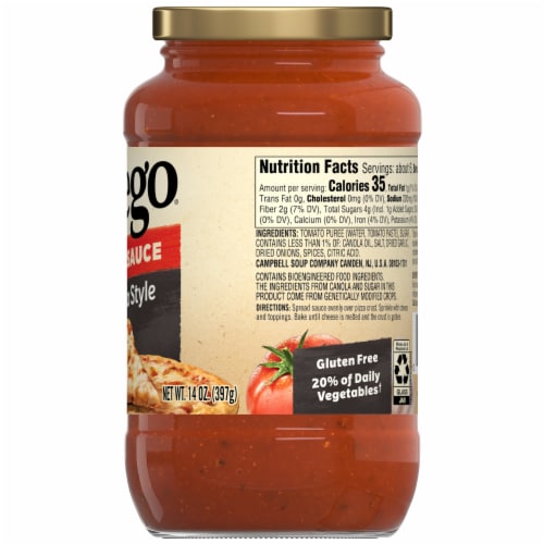 Prego® Pizzeria Style Pizza Sauce Jar Perspective: right