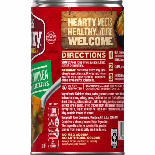 Campbell's® Chunky Healthy Request® Roasted Chicken with Country Vegetables Soup Perspective: right