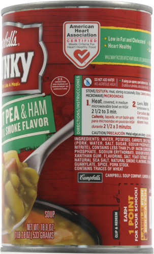 Campbell's Chunky Healthy Request Split Pea & Ham Perspective: right