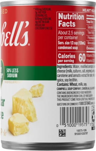 Campbell's® Healthy Request® Cheddar Cheese Soup Perspective: right