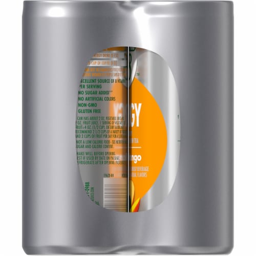 V8+ Peach Mango Energy Drink Multipack Cans Perspective: right