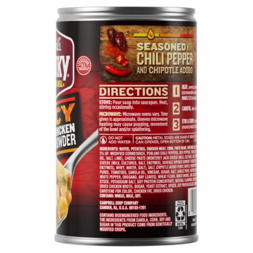 Campbell's® Chunky® Soup Spicy Chipotle Chicken and Corn Chowder Soup Perspective: right
