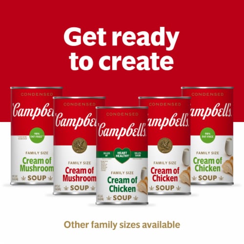Campbell's® Condensed Family Size Cream of Mushroom Soup Perspective: right
