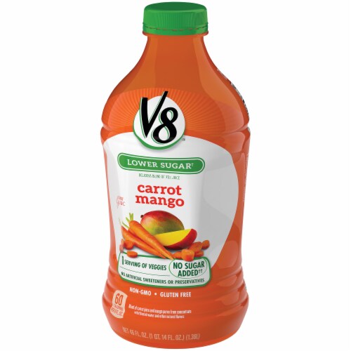 V8 Carrot Mango Juice Blend Perspective: right