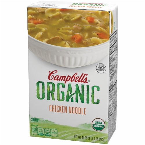Campbell's Organic Chicken Noodle Soup Perspective: right