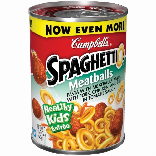 Campbell's Meatball Spaghettios Meatballs Perspective: right