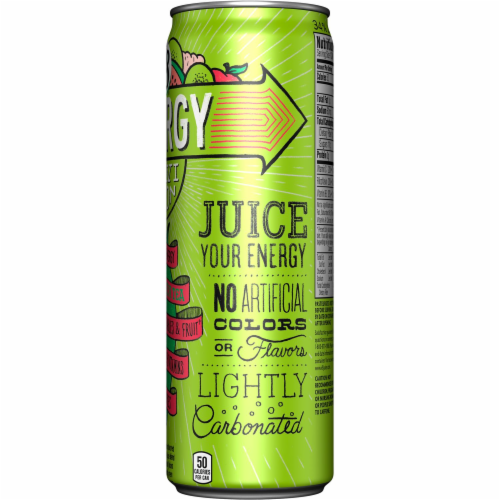 V8 + Energy Kiwi Melon Energy Drink Perspective: right