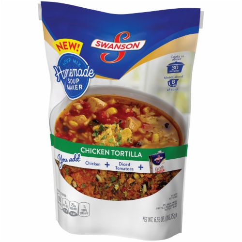 Swanson Homemade Soup Maker Chicken Tortilla Soup Mix Perspective: right