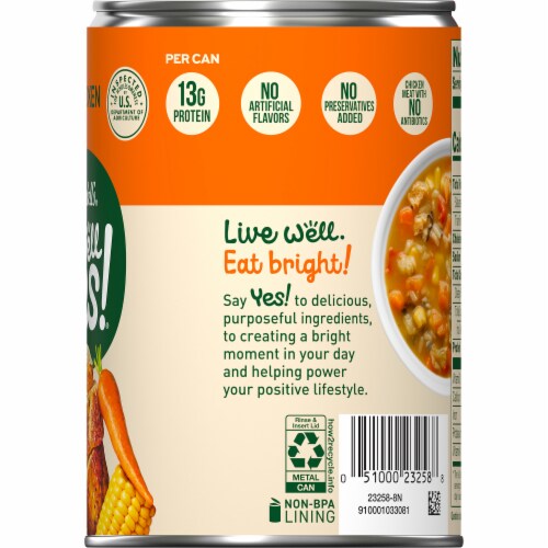 Campbell's® Well Yes!® Roasted Chicken with Rice Soup Perspective: right