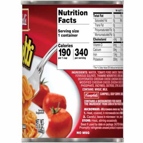 Campbell's® Canned Spaghetti Perspective: right