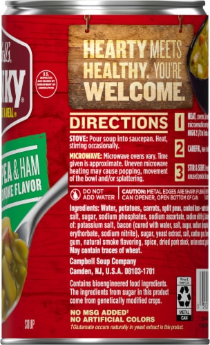 Campbell’s Chunky Healthy Request Split Pea Soup With Ham Perspective: right