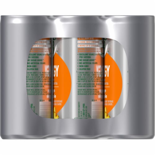 V8 +ENERGY Orange Pineapple Energy Drink Perspective: right