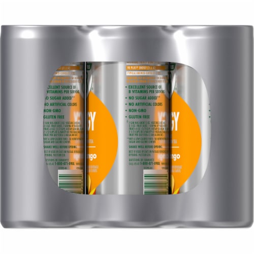 V8 +Energy Peach Mango Juice Perspective: right