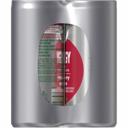 V8 Plus® Energy Strawberry Banana Plant-Based Energy Beverage Perspective: right