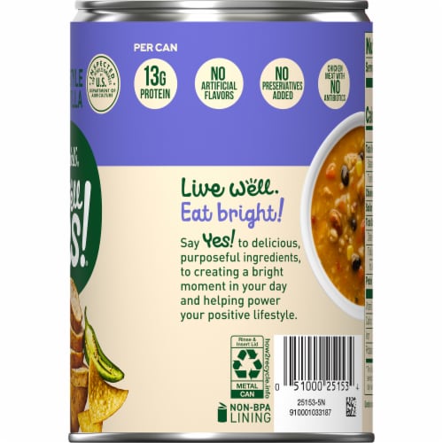 Campbell's Well Yes! Southwest Style Chicken Tortilla Soup Perspective: right