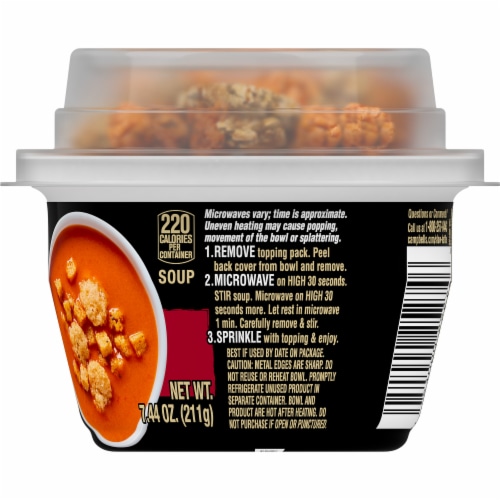 Campbell's Slow Kettle Style Creamy Tomato Soup With A Crunch Microwavable  Cup, 7.44 oz - Fry's Food Stores