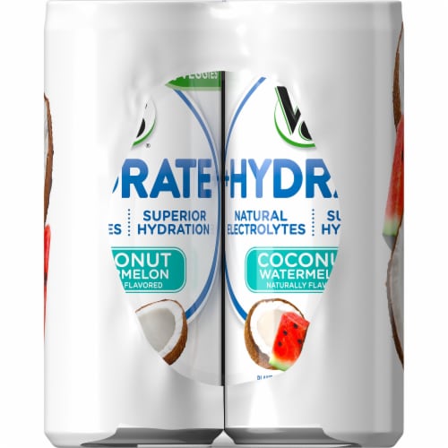 V8 +Hydrate Coconut Watermelon Plant-Based Hydrating Beverage Perspective: right