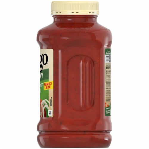 Prego Chunky Tomato with Garlic and Onion Pasta Sauce Perspective: right