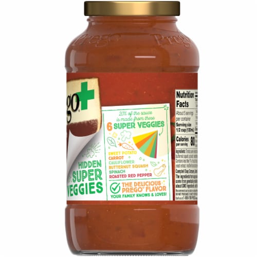 Prego® Plus Super Hidden Veggies Meat Flavored Sauce Perspective: right