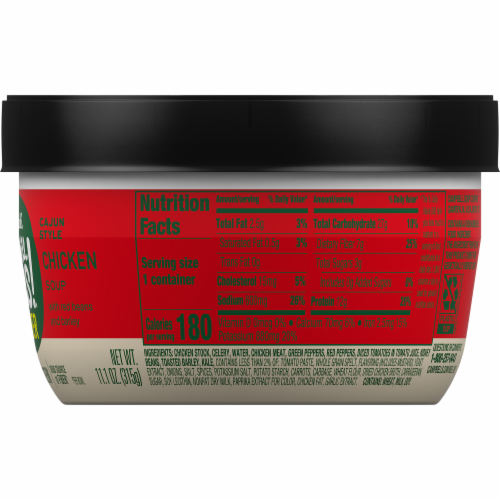 Campbell's Well Yes! Power Soup Bowl Cajun Style Chicken Soup Microwavable Bowl Perspective: right