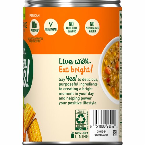 Campbell's® Well Yes!® Plant-Based Chick'n with Rice Soup Perspective: right