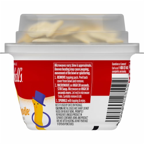 Campbell's Double Noodle Soup with Original Goldfish Crackers Perspective: right